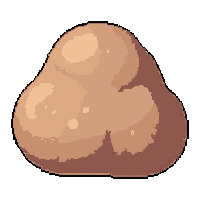 clay ball raw  loose scattered