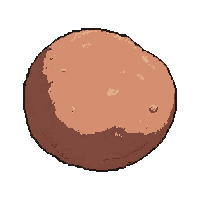 clay ball raw  plain ordinary