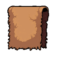 cloth fabric scrap  in leather pouch