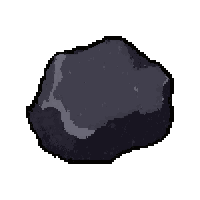 Coal Charcoal Lump Dried And Preserved — free pixel art sprite from the Runner Survival Resources collection, transparent PNG