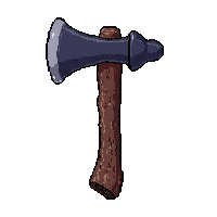 axe hatchet small  bone and sinew