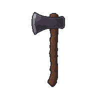 axe hatchet small  fire hardened