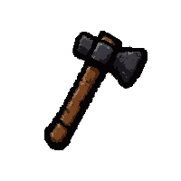 axe hatchet small  handmade crude