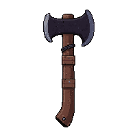 axe hatchet small  leather wrapped grip
