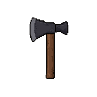 axe hatchet small  makeshift improvised