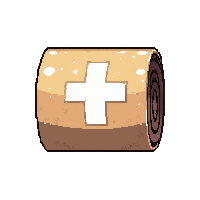 bandage cloth roll  clean and oiled