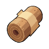 bandage cloth roll  wooden hand carved