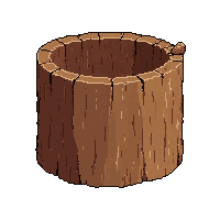 birch bark container  fire hardened