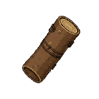 birch bark container  leather wrapped grip