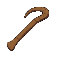 bone fishhook  clean and oiled