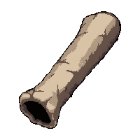 Charcoal Stick Bone And Sinew — free pixel art sprite from the Runner Survival Tools collection, transparent PNG