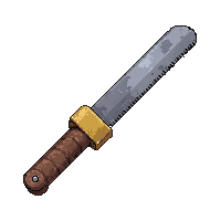Bronze Saw  Well Used Reliable — free pixel art sprite from Runner Tools