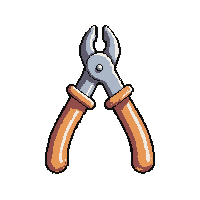 copper pliers  enchanted magical glow