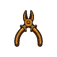 Copper Pliers  Ornate Decorated — free pixel art sprite from Runner Tools