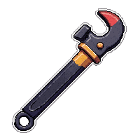 Enchanted Wrench  Broken Damaged — free pixel art sprite from Runner Tools