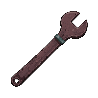 enchanted wrench  old rusty worn