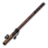 fishing rod  old rusty worn