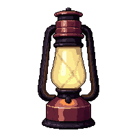 Lantern Oil Lamp Well Used Reliable — free pixel art sprite from the Runner Tools collection, transparent PNG