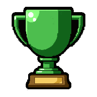 championship cup trophy  emerald green crystal