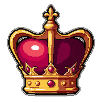 crown  ruby red glass
