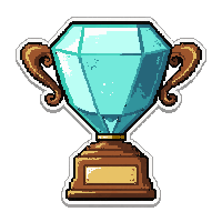 gem trophy  diamond crystal clear