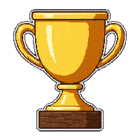 gem trophy  gold plated