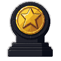 golden statue  obsidian black
