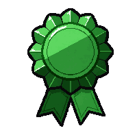 ribbon rosette  emerald green crystal