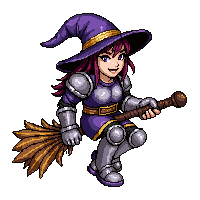 broomstick witch  armored reinforced