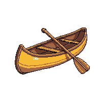 canoe paddle boat  brand new polished