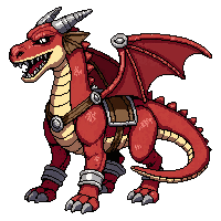 dragon saddle mount  armored reinforced