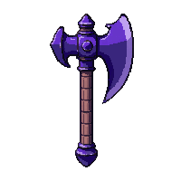 battle axe  shadow wrapped purple