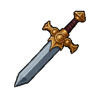 curved dagger  ornate gold trimmed