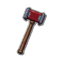 iron mace  blood stained
