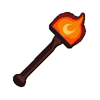 iron mace  fire enchanted red hot