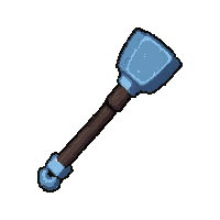 iron mace  frost coated icy