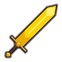 iron sword  lightning charged yellow