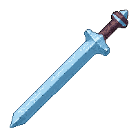 long spear  frost coated icy