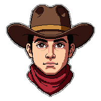 Bandana Face Cover  Gentleman Refined — free pixel art sprite from Runner Western Gear