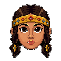Bandana Face Cover  Native Decorated — free pixel art sprite from Runner Western Gear