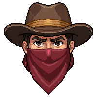 bandana face cover  outlaw marked stolen