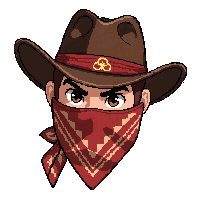 Bandana Face Cover  Pioneer Weathered — free pixel art sprite from Runner Western Gear