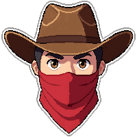 Bandana Face Cover  Polished Sunday Best — free pixel art sprite from Runner Western Gear