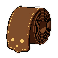 belt buckle ornate  leather wrapped brown