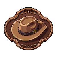 Belt Buckle Ornate  Polished Sunday Best — free pixel art sprite from Runner Western Gear