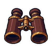 binoculars brass  antique heirloom