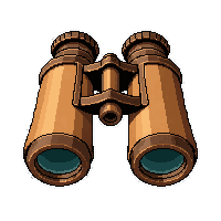 binoculars brass  brand new store bought