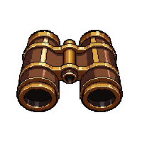 binoculars brass  drifter patched
