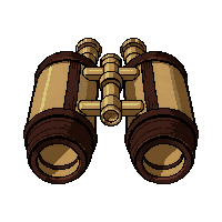 binoculars brass  military cavalry issue