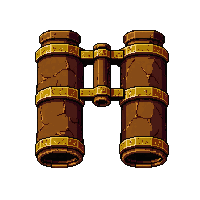 binoculars brass  pioneer weathered